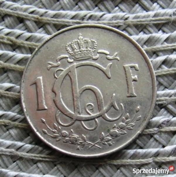 Luksemburg 1 Frank 1957r wielkopolskie Kalisz