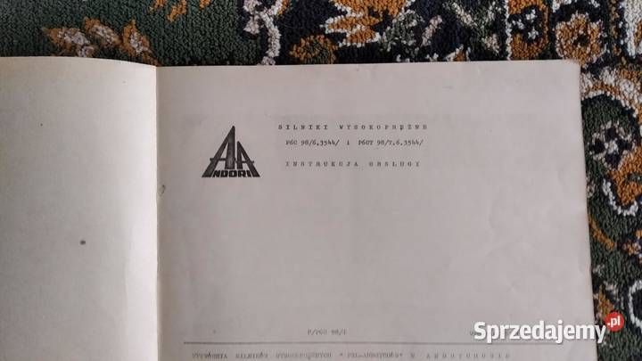 Instrukcja obsługi silnik ANDORIA P6C P6CT Lublin