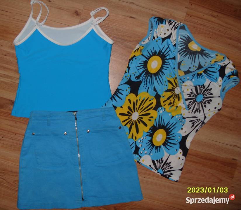 ZESTAW spódniczka DKNY 2 bluzeczki 152158 Komplety i zestawy Rawicz