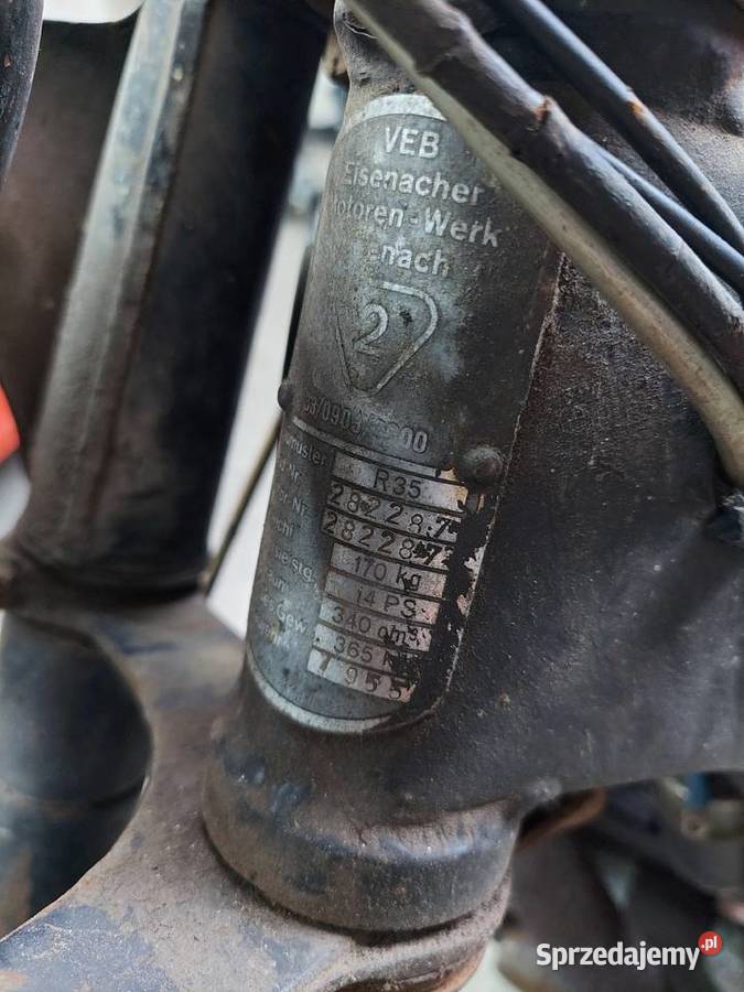 Emw bmw r35 awo simson 1955 na chodzie lubelskie Stoczek Łukowski