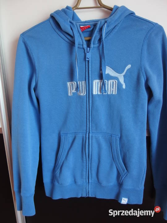 Niebieska bluza Puma Xs 34 kangurka kaptur z niebieski Toruń