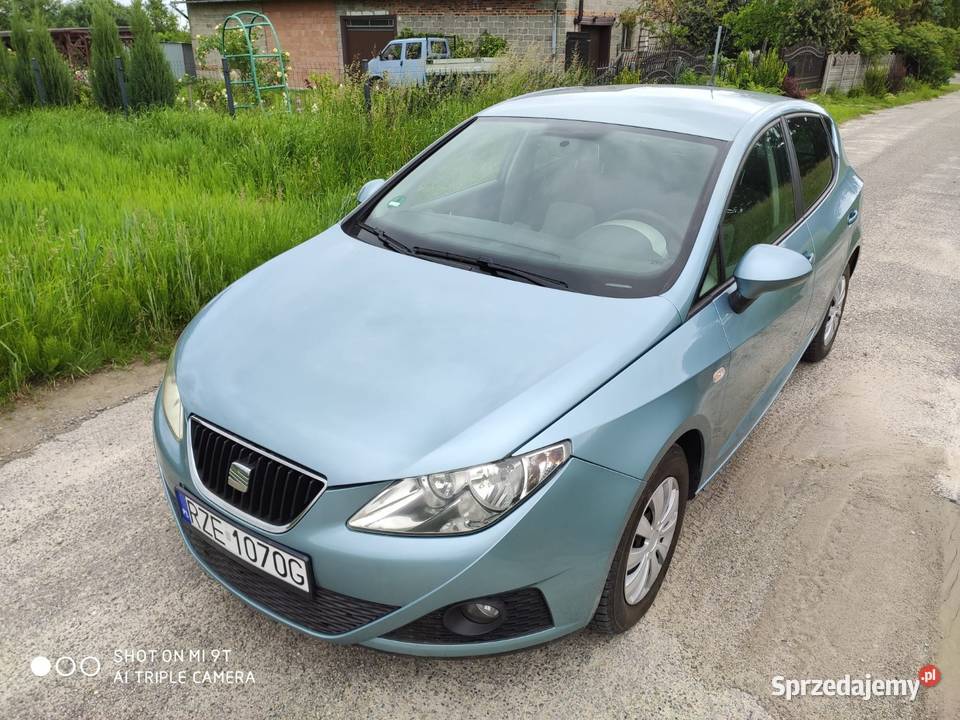 Seat Ibiza 14 MPI 2009r grzane fotele benzyna podkarpackie Rzeszów