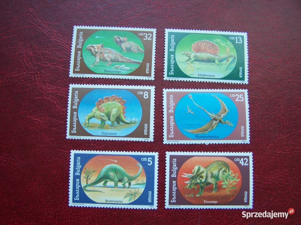 Bułgaria 1989 MNH Mi 384045 Fauna Dinozaury śląskie Tychy