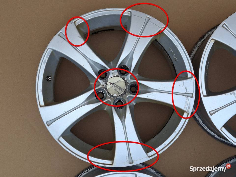 AUTEC FELGI ALUFELGI KOMPLET 17 75J ET35 5X112 Samochodowe Bieleń