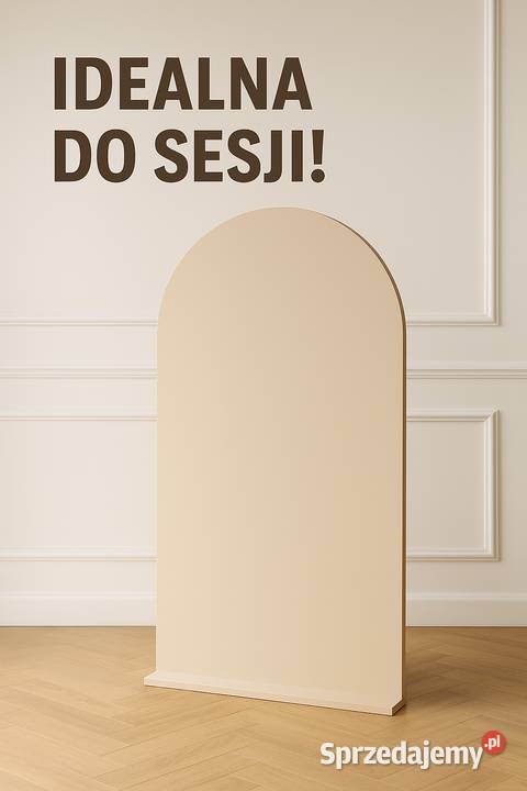 Ścianka do zdjęć dekoracji MDF beżowa 110x205 Zamość