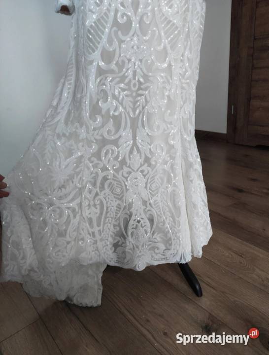 Suknia ślubna 48 4XL Bonprix biała Rozmiar 48 Suwałki