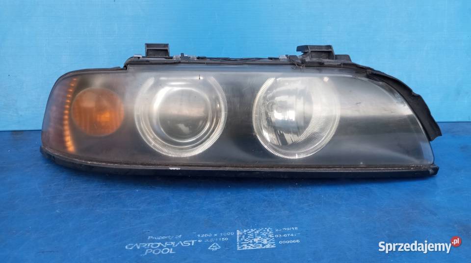 LAMPA REFLEKTOR PRAWY PRZÓD EU XENON BMW 5 E39 osobowe Nowy Tomyśl