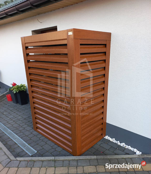 Osłona pompy ciepła 100x60x190 ciemny orzech Przasnysz