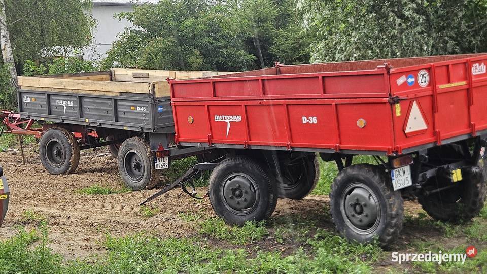 Przyczepa rolnicza świeże OC i przegląd nieuszkodzony Przyczepy rolnicze Rolnictwo Kaniczki