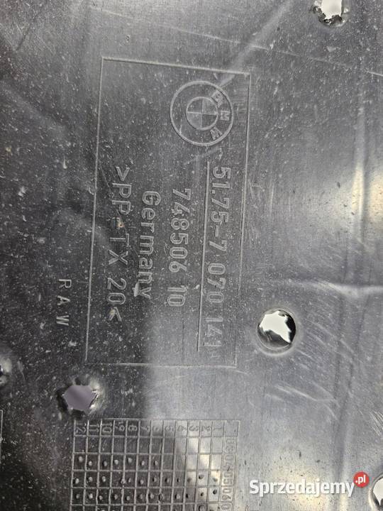 BMW E90 E91 OBUDOWA OSŁONA PODWOZIA TYŁ MPAKIET