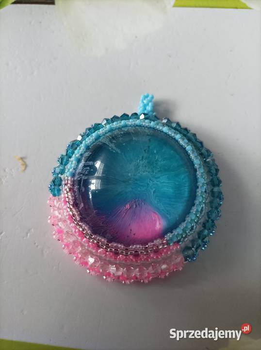 Duży wisior żywica beading