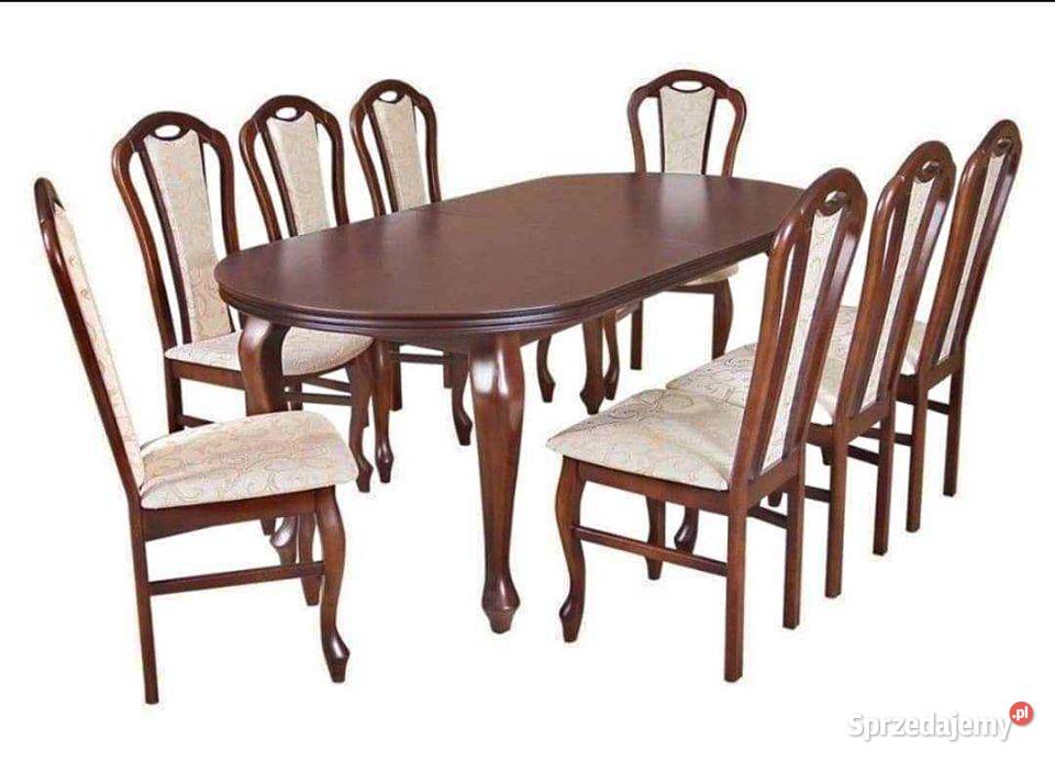 Stylowy Stół  z 8 krzesłami A 11