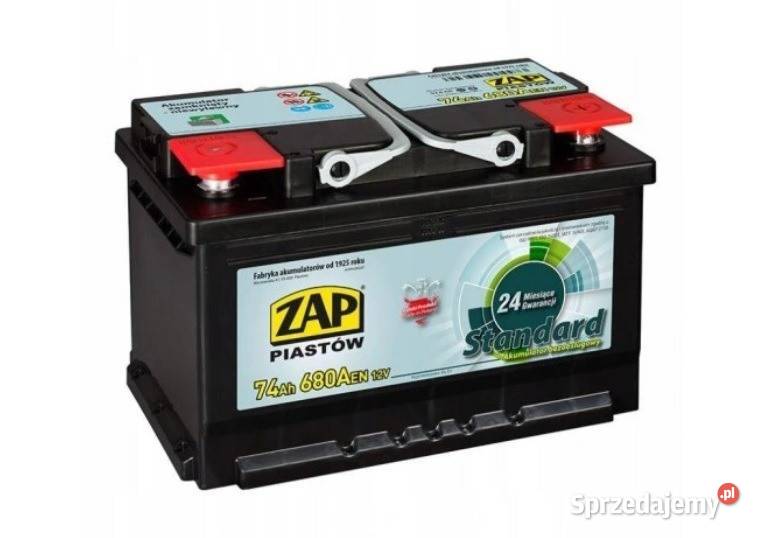 Akumulator ZAP Standard 74Ah 680A PRAWY PLUS Pabianice