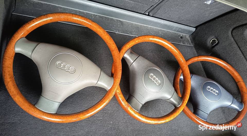 Kierownica drewno Vavona Airbag skóra Audi A3 8L Lubaczów
