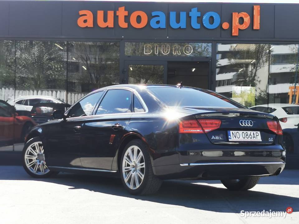 Audi A8 L Quattro 2012 Black 42L V8Dokumentacja Warszawa