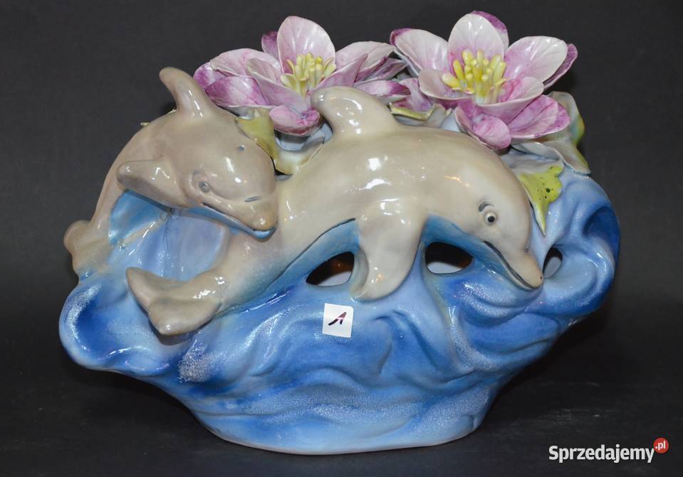 Porcelana Roceram ozdoba Delfiny kolekcja Środa Wielkopolska