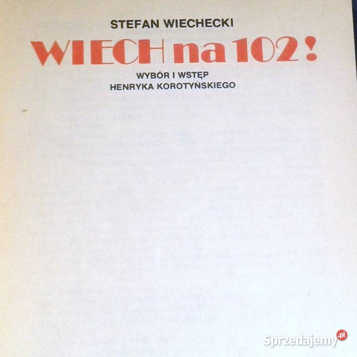 Wiech na 102 Stefan Wiechecki miękka