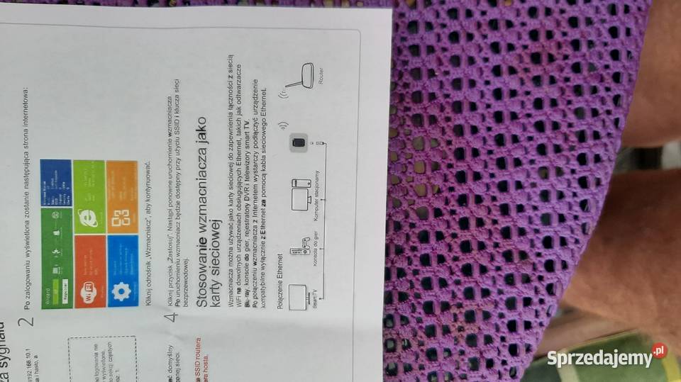 Wzmacniacz sygnału WiFi TV Grykonsole Comp itp Pruszków