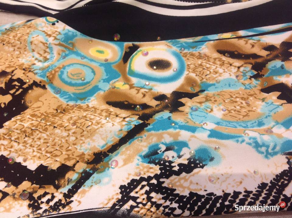 Legginsy Damskie MV r L wężowy wzór cyrkonie