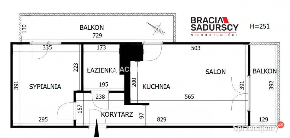 Mieszkanie 4234m2 2 pokoje Kraków blok sprzedam