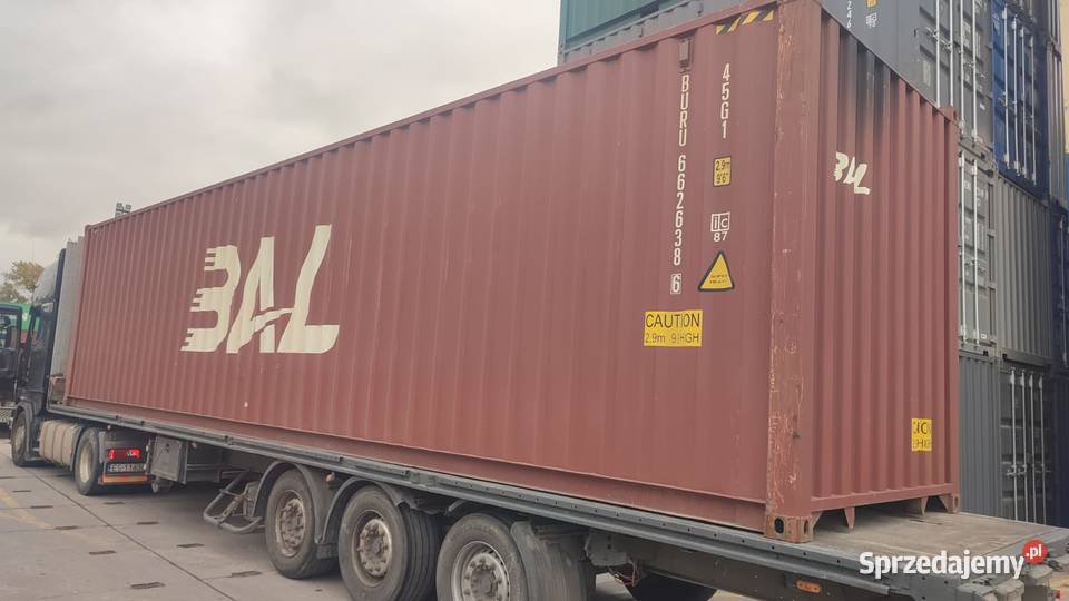 Kontener morski wysoki 40 High Cube HC sprzedam