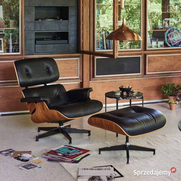 Ekskluzywny Fotel Skórzany LOUNGE z Podnóżkiem mazowieckie Warszawa