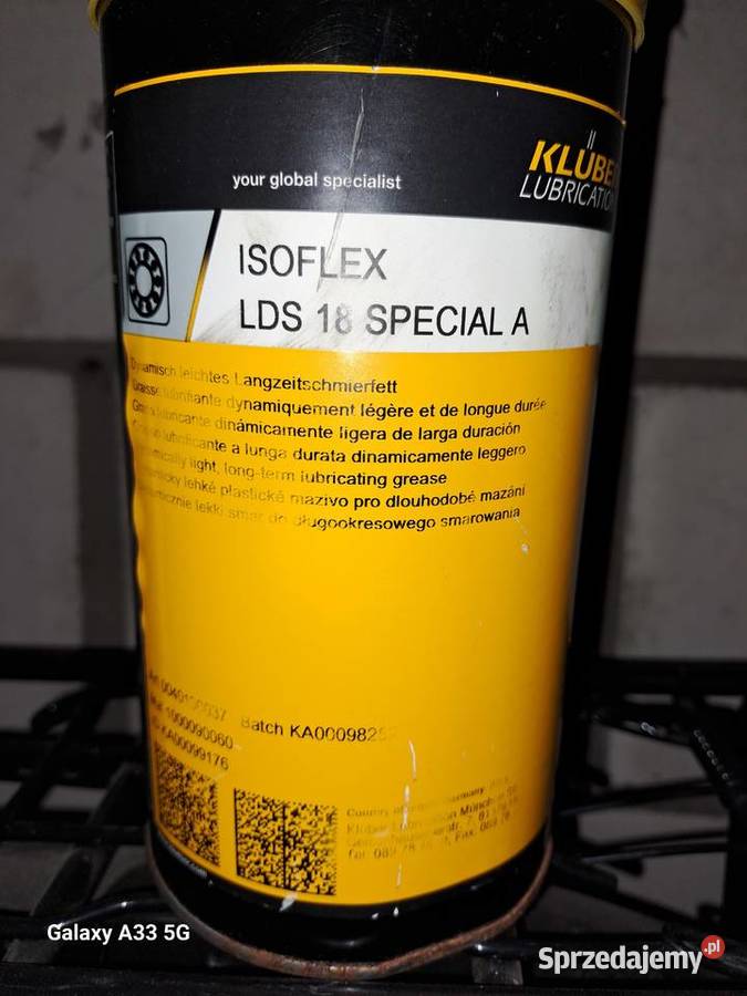 Sprzedam specjalistyczny smar KLUBER ISOFLEX mazowieckie