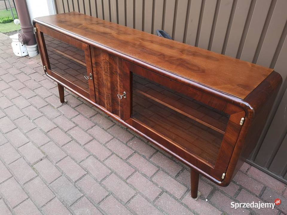 Komoda ARTDECO Orzech RTV Niska Unikat 155 Stara wielkopolskie Swarzędz