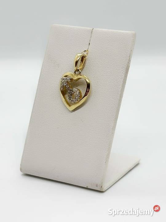 Nowa złota zawieszka pr 585 110g Serce złoto Elbląg