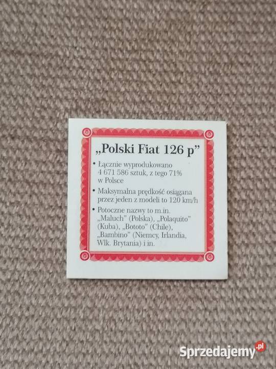 moneta okolicznościowa Polski Fiat 126 p Wrocław sprzedam