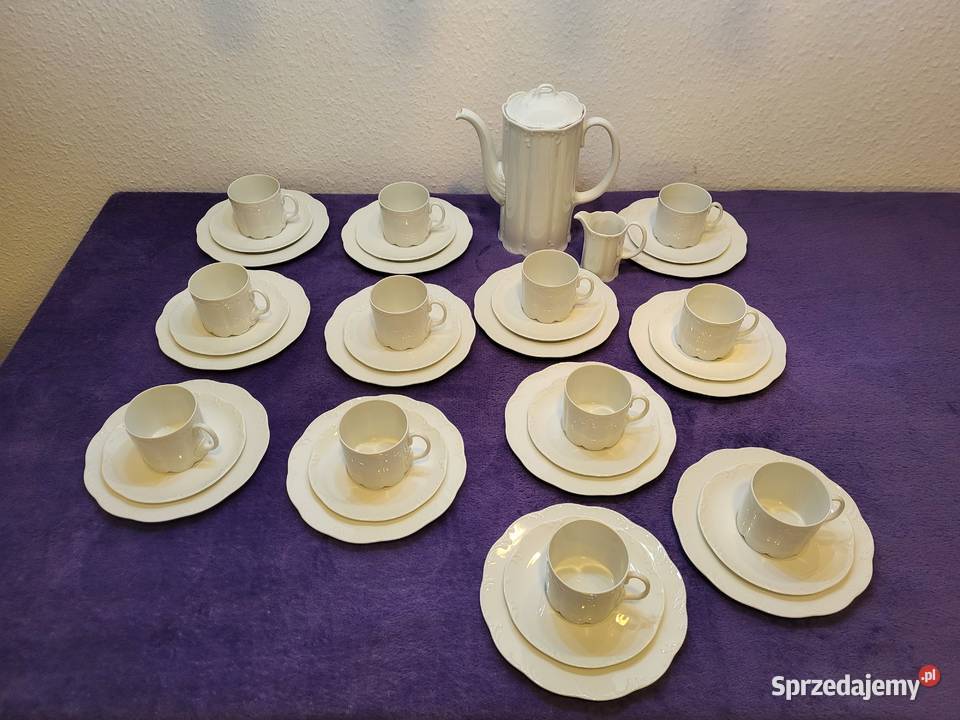 Serwis Rosenthal Classic Rose Monbijou White Porcelana i szkło kujawsko-pomorskie