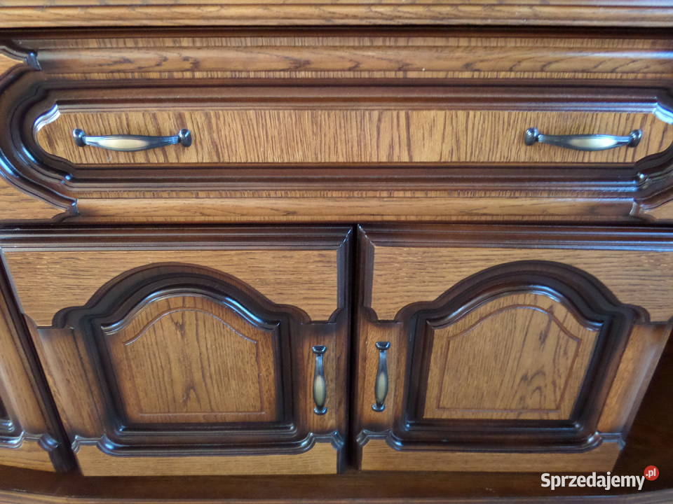 witrna kredens dębowa drewniana stan wysyłka łódzkie Buczek