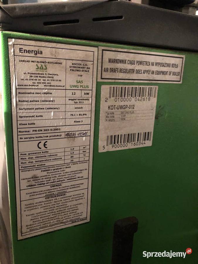 Piec SAS z elektronika pompa uzywany 4 sezony Dom i Ogród