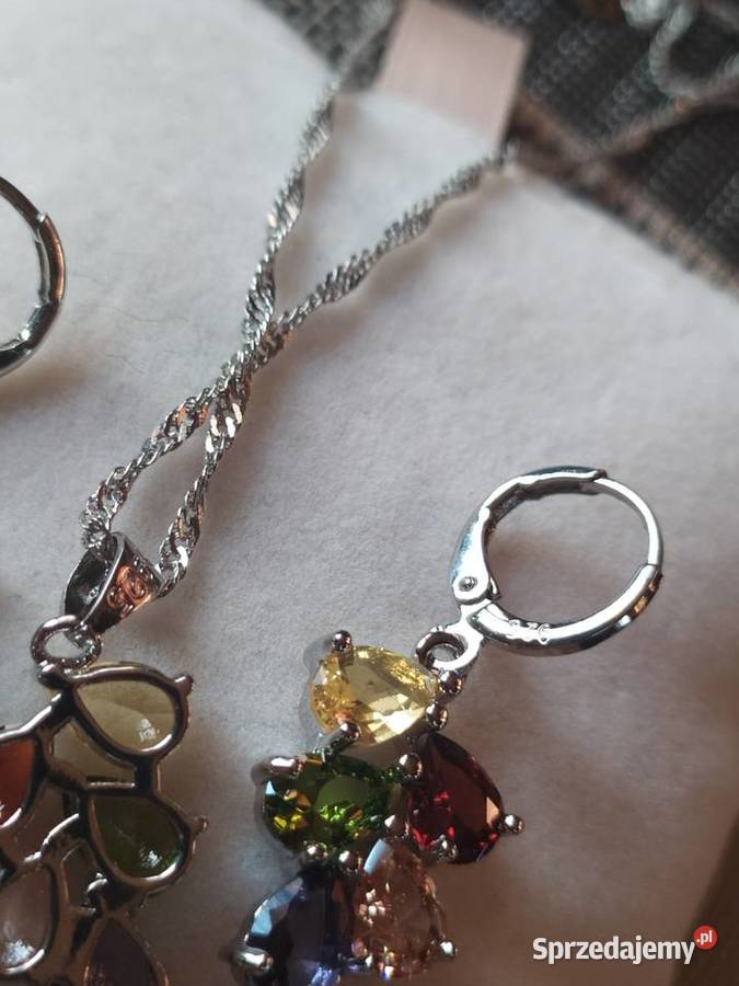 Komplet biżuterii grawerowanie 925 śląskie Gliwice