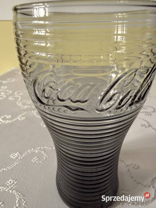 Szklanka CocaCola vintage kolekcjonerska szkło czarny Szklanki i kufle Czerwionka-Leszczyny