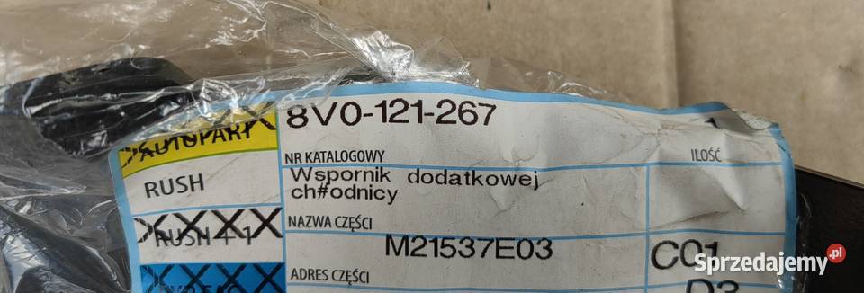8V0121267 Audi RS3 quattro wspornik dodatkowej Rożnów sprzedam