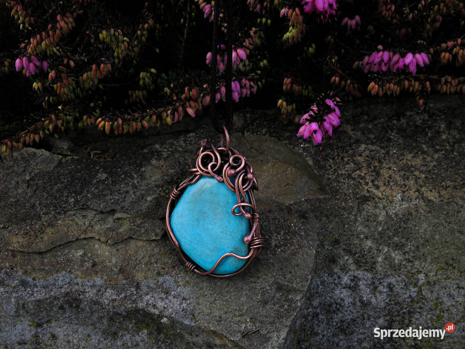 Unikatowy 2stronny wisior miedź rękodzieło Kraków