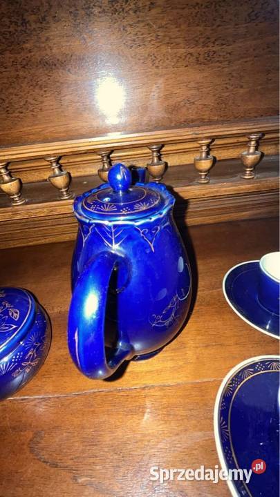 Kobaltowy serwis do kawy espresso D P R K Korea Gdańsk