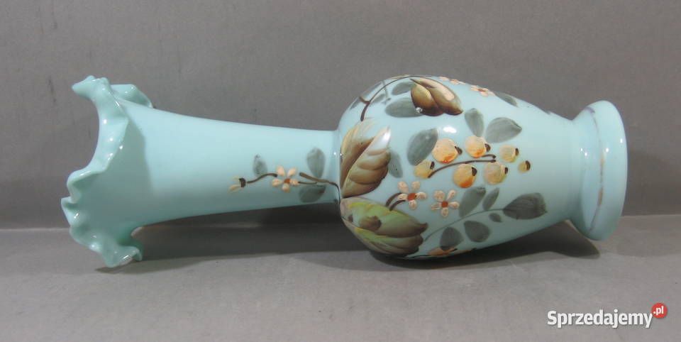 Przedwojenny Wazon Szklo Opalinowe