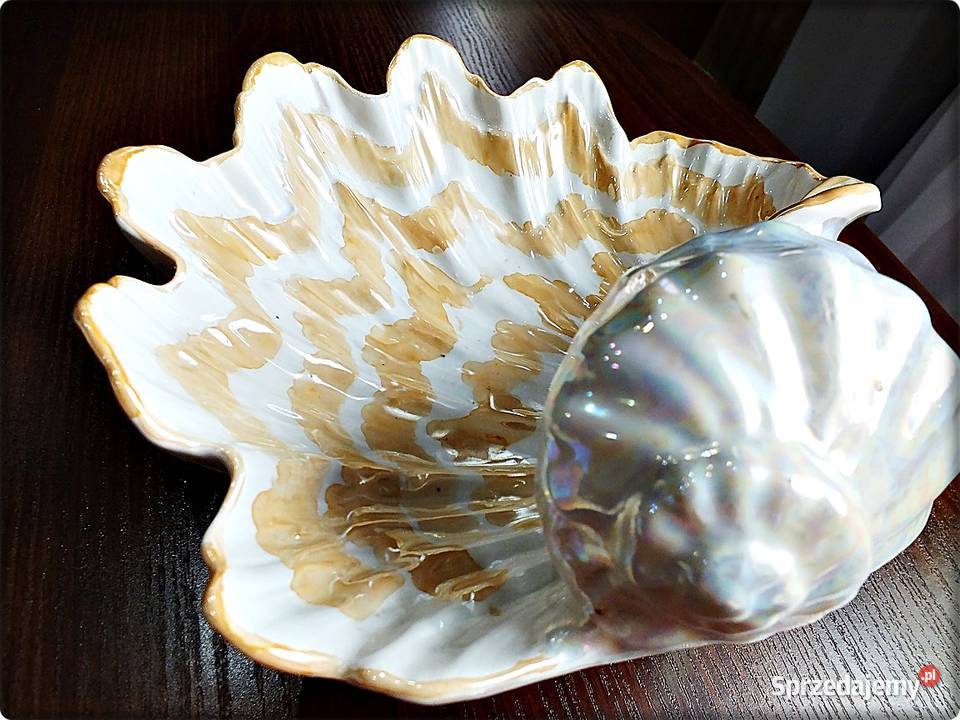 Patera Muszla na owoce porcelana glazurowana lubuskie Żary