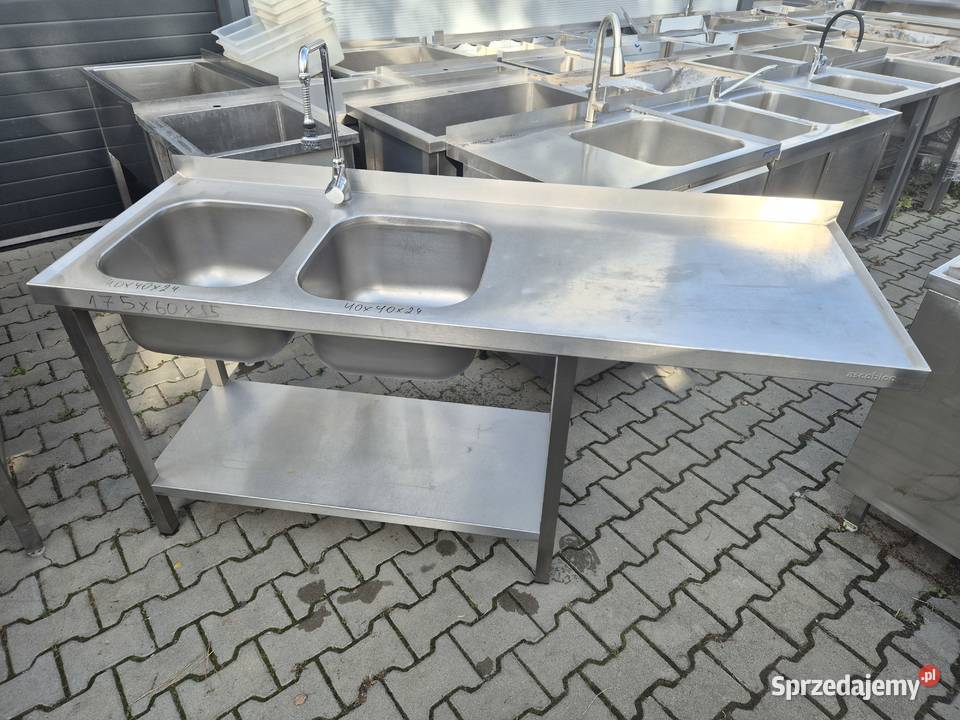 ZLEW GASTRONOMICZNY 2 KOMOROWY Z MIEJSCEM NA Ostrów Wielkopolski sprzedam