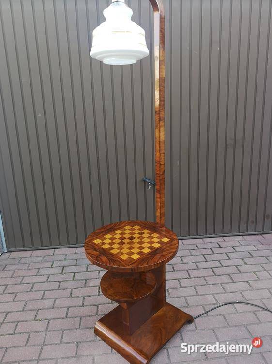 Lampa Art Deco Orzech Politura Unikat Stara Swarzędz sprzedam