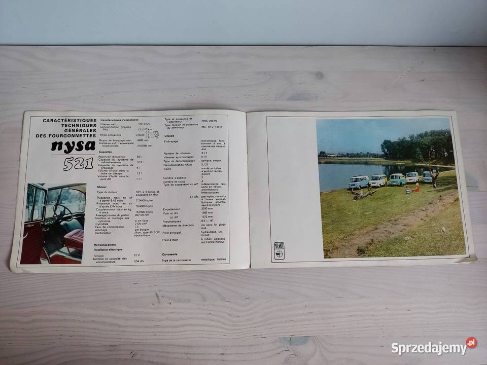 Prospekt broszura samochodowa Nysa 521 z 1969 Głuchołazy sprzedam