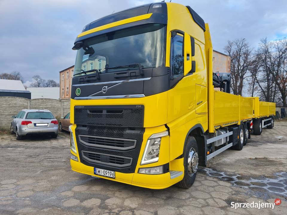 Volvo FH460 HDS HIAB zestaw przyczepa budowlanka Skomlin