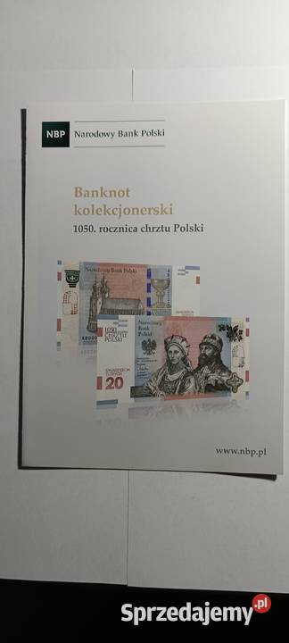 Folder 20 2016 Chrzest Polski Numizmatyka Kolekcje sprzedam