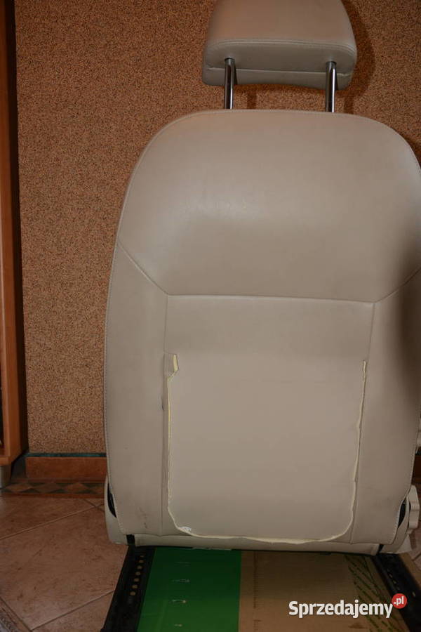 Fotel pasażera Skoda octavia 2 skóra jasna Jarosław