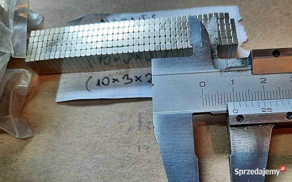 Magnes neodymowy 10x3x2 MPL N38 10 Magazynowanie