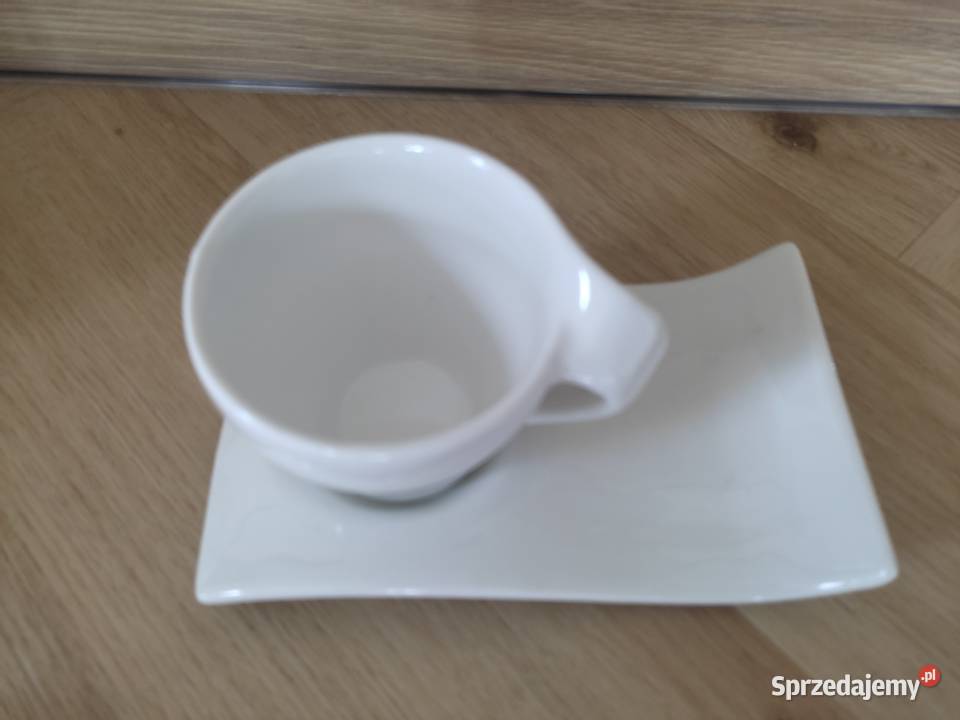 komplet kawowy biały Filiżanki i spodki Międzychód
