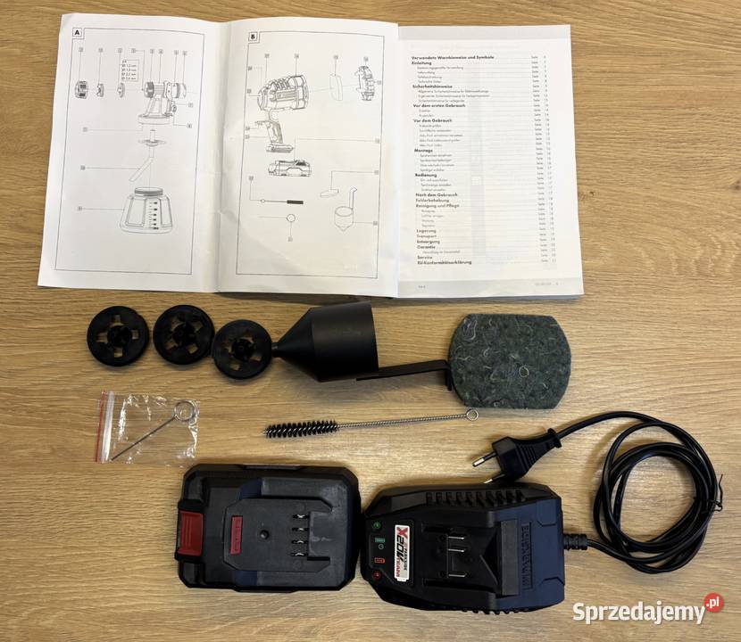 Akumulatorowy pistolet do farb ładowarka Szczecin