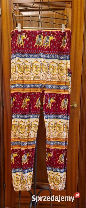 SPODNIE indyjskie damskie L4012 letnie bawełna Długie Lublin